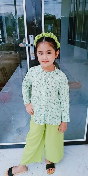 Bộ bà ba kèm băng đô dễ thương cho bé gái BGB123099