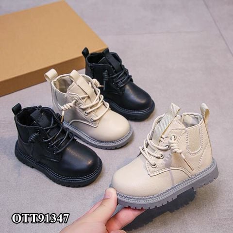 Giày boot khóa kéo cổ cao dễ thương cho bé OTT91345