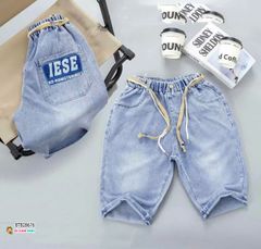 Quần  jean lửng wash bạc QCCC dễ thương cho bé trai BTB28676 (KHÔNG KÈM DÂY)