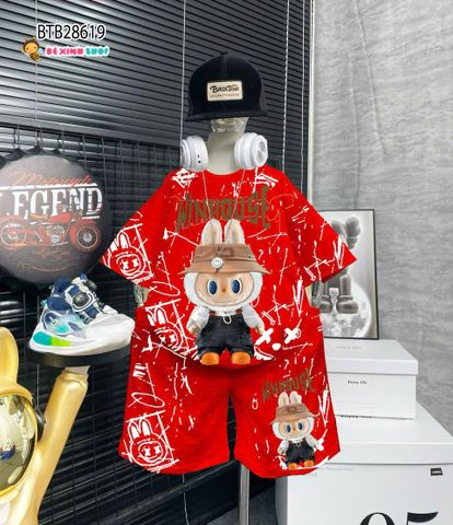 [XẢ KHO] Set thun in charm Winhouse Labubu dễ thương cho bé trai BTB28618