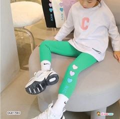 Quần legging trái tim dễ thương cho bé gái QGB17062