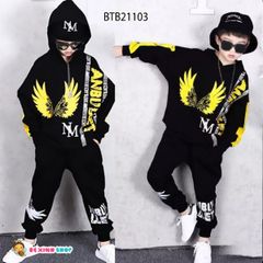 [XẢ KHO] Bộ áo nón dài tay đôi cánh dễ thương cho bé trai BTB21102