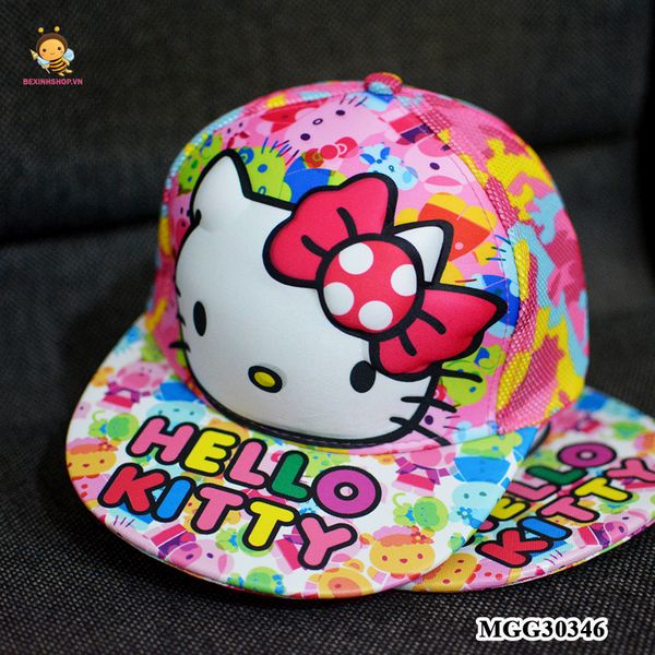 Nón Hello kitty MÀU SẮC dễ thương cho bé MGG30346