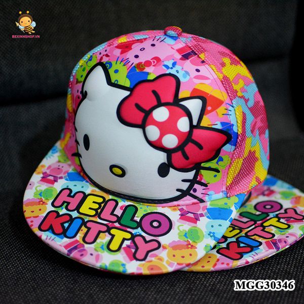 Nón Hello kitty MÀU SẮC dễ thương cho bé MGG30346