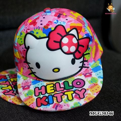 Nón Hello kitty MÀU SẮC dễ thương cho bé MGG30346
