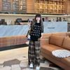 Set áo in chữ quần suông caro dễ thương cho Mẹ & Bé Gái BXG1486