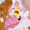 Pijama đùi gấu Pooh OH FAT  dễ thương cho bé gái BGB122012