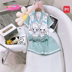 Pijama đùi hoạ tiết dễ thương cho bé gái BGB123958