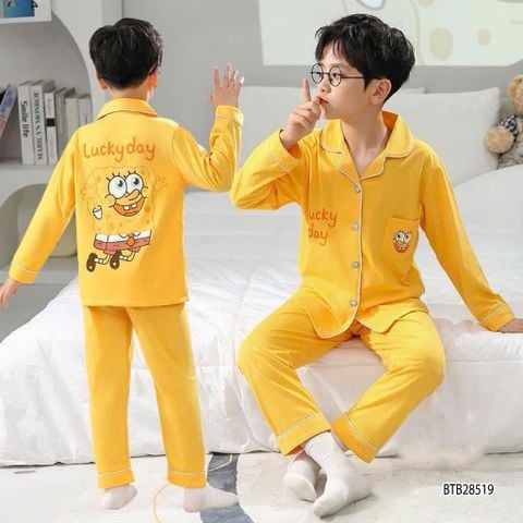 Pijama dài tay mặc ngủ dễ thương cho bé trai BTB28519