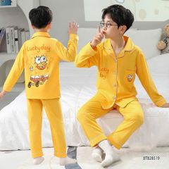 Pijama dài tay mặc ngủ dễ thương cho bé trai BTB28519