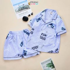 Set pijama B2 đùi hoạ tiết dễ thương cho bé trai BTB28539