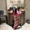 Pijama lụa dài tay Labubu dễ thương cho bé gái BXG1647