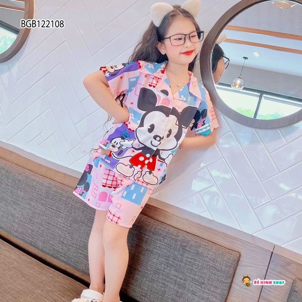 [XẢ KHO] Pijama đùi Mango dễ thương cho bé gái BGB122107