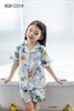 Pijama ngắn tay dễ thương cho bé gái BGB123318