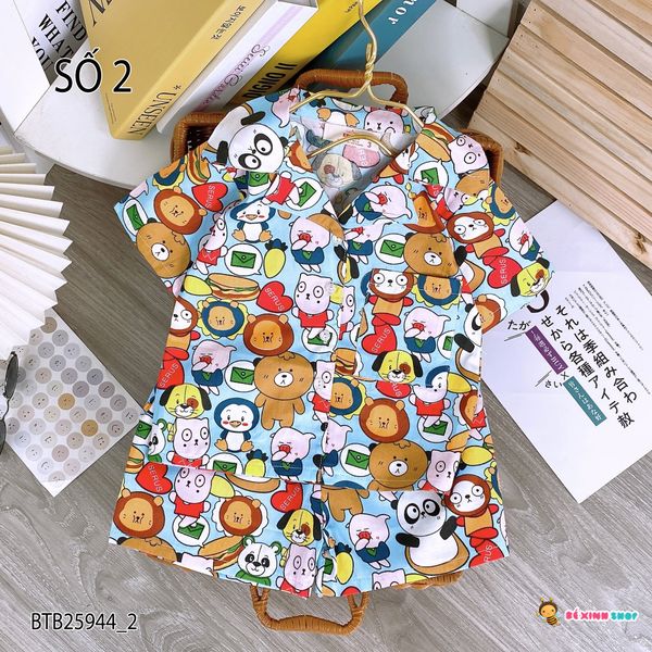 Pijama thú dễ thương cho bé trai bé gái BTB25944