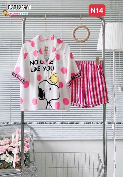 Pijama đùi hoạ tiết dễ thương cho bé gái BGB123958