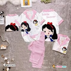 [XẢ KHO] Pijama NGẮN TAY BẠCH TUYẾT dễ thương cho bé gái BGB121622