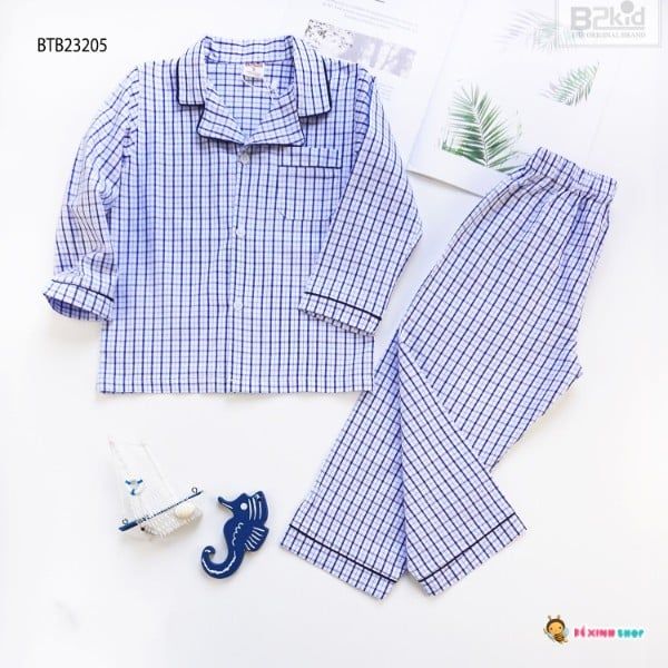 [XẢ KHO] Bộ pijama dài tay dễ thương cho bé trai BTB23205