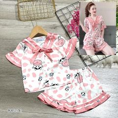[XẢ KHO] Pijama đùi bò sữa dễ thương cho bé gái BGB121779