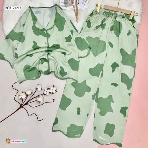 [XẢ KHO]Pijama bò sữa dễ thương cho bé gái BGB121215