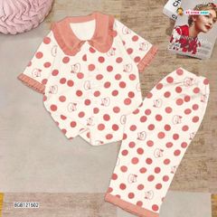 [XẢ KHO] Pijama chấm bi cổ sen dễ thương cho bé gái BGB121600