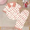 Pijama chấm bi cổ sen dễ thương cho bé gái BGB121600