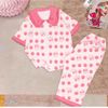 Pijama chấm bi cổ sen dễ thương cho bé gái BGB121600