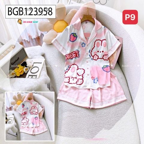 Pijama đùi hoạ tiết dễ thương cho bé gái BGB123958