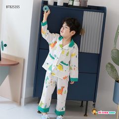 [XẢ KHO] Bộ Pijama in khủng long dễ thương cho bé BTB25355
