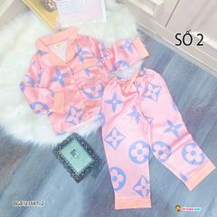 Pijama dài tay LV dễ thương cho bé gái BGB121697