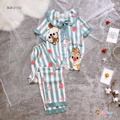 Pijama dài in sóc dễ thương cho bé gái BGB121350