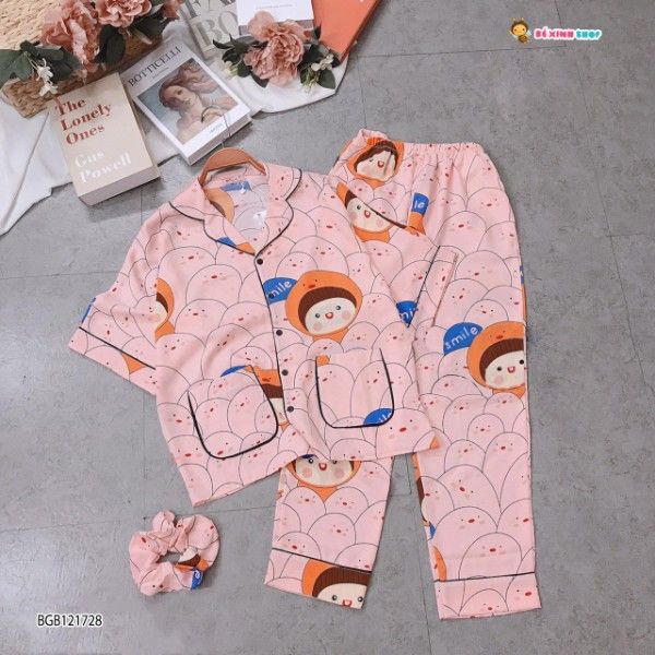 Pijama in hình gấu dễ thương cho bé gái BGB121727