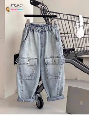 [XẢ KHO] Quần jean túi hộp hiphop Win dễ thương cho bé trai BTB28597