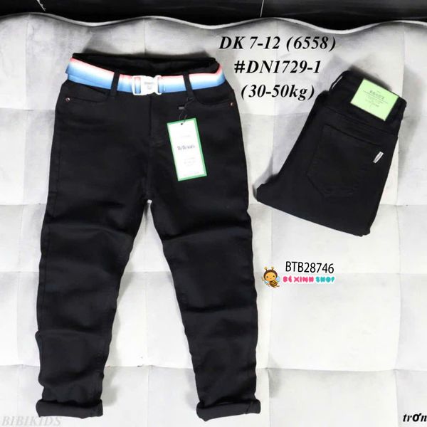 Quần jean size đại (CHO BÉ 28-56KG) kèm nịch BB dễ thương cho bé trai BTB28745