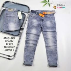 Quần jean size cồ (CHO BÉ 48-66KG) kèm nịch BB dễ thương cho bé trai BTB28742