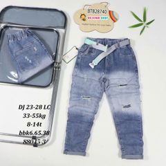 Quần jean size đại (CHO BÉ 28-56KG) kèm nịch BB dễ thương cho bé trai BTB28739