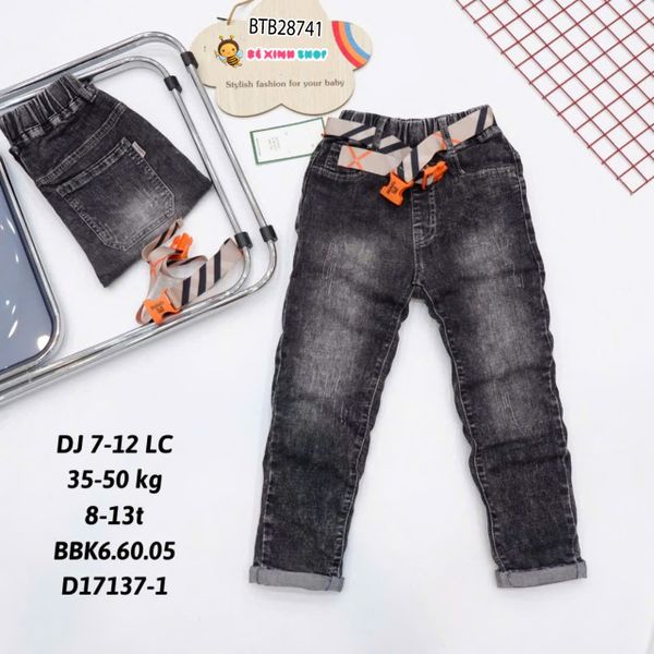 Quần jean size đại (CHO BÉ 28-56KG) kèm nịch BB dễ thương cho bé trai BTB28739