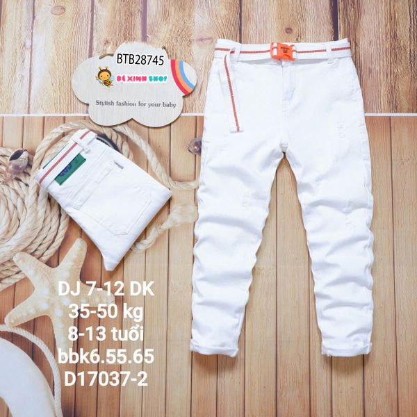 Quần jean size đại (CHO BÉ 28-56KG) kèm nịch BB dễ thương cho bé trai BTB28745