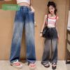 Quần jeans wash thời trang cho bé gái QGB17475