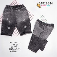 Quần lửng Jean Bibi size CỒ (54-66kg) dễ thương cho bé trai QTB28843