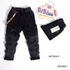 Quần jeans dài wash rách kèm phụ kiện dễ thương cho bé trai QTB196924