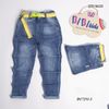 Quần jeans dài wash rách kèm phụ kiện dễ thương cho bé trai QTB196924