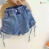 Quần jeans rút dây dễ thương cho bé gái QGB17013