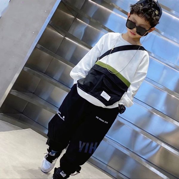 [XẢ KHO] Quần Jogger in chữ YIHAI kaki túi hộp sành điệu cho bé trai QTB196871