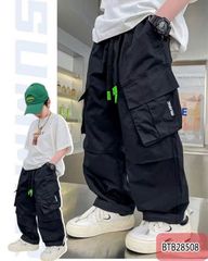 Quần kaki ống rộng túi hộp dễ thương cho bé trai BTB28507