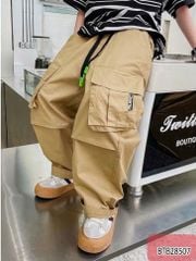 Quần kaki ống rộng túi hộp dễ thương cho bé trai BTB28507