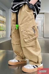 Quần kaki ống rộng túi hộp dễ thương cho bé trai BTB28507