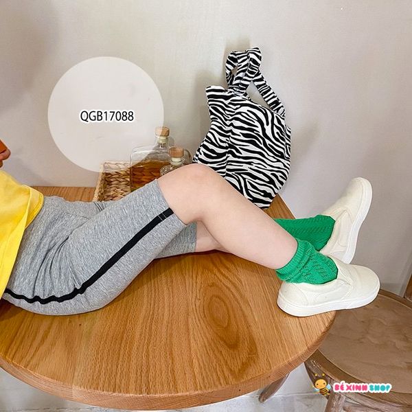 Quần thun legging lửng dễ thương cho bé gái QGB17086
