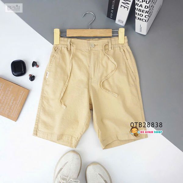 Quần lửng kaki linen B2 size đại cồ dễ thương cho bé trai QTB28836