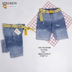Quần lửng Jean Bibi kèm phụ kiện ĐẠI (24-36kg) dễ thương cho bé trai QTB28839